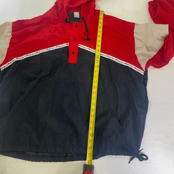 Vintage Marlboro Winbreaker Pullover Hoodie Jacket Size Large B - Picture 10 of 10